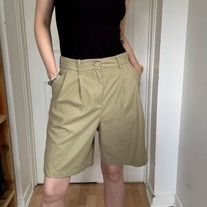 Frank & Oak Women's Khaki Bermudas
